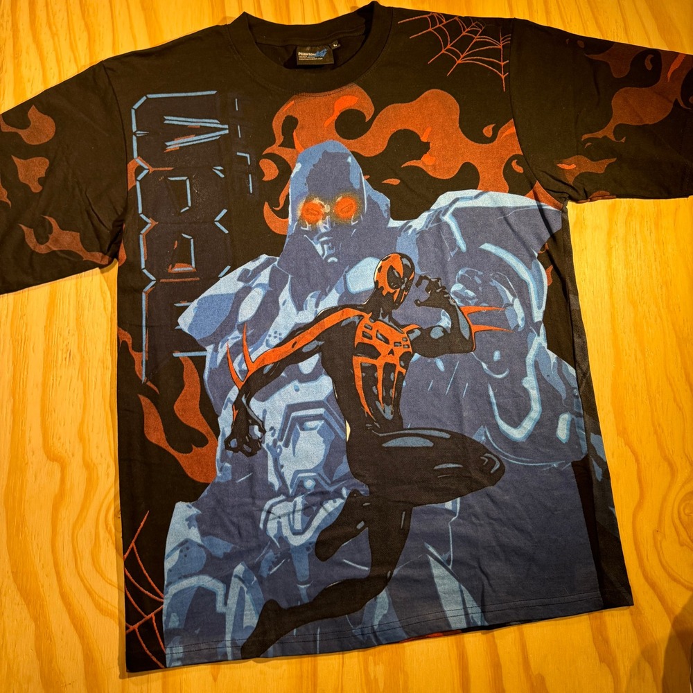 Phantom Kai Boots Men's Spider-Man Doom Graphic Tee Black Limited Size L